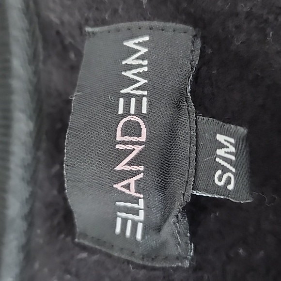 ELLANDEMM Sauvage Star V-Neck Sweatshirt S/M Black & White - Picture 3 of 7